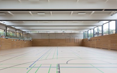 Sporthalle Innenansicht