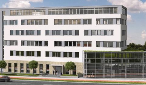 Plan eine mehrstöckigen Gebäudes Hansapark Nürnberg